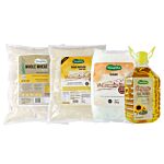 Grocery Combo( TPF Sugar 2 Kg +TPF Sona Mas Raw Rice Prm 5 Kg +TPF Sunflower Oil 3 Ltr +TPF Atta (Regular) 5 KG)